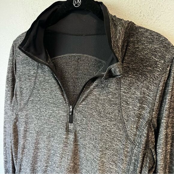 Lululemon Marled Gray Half Zip Pullover - Picture 3 of 9